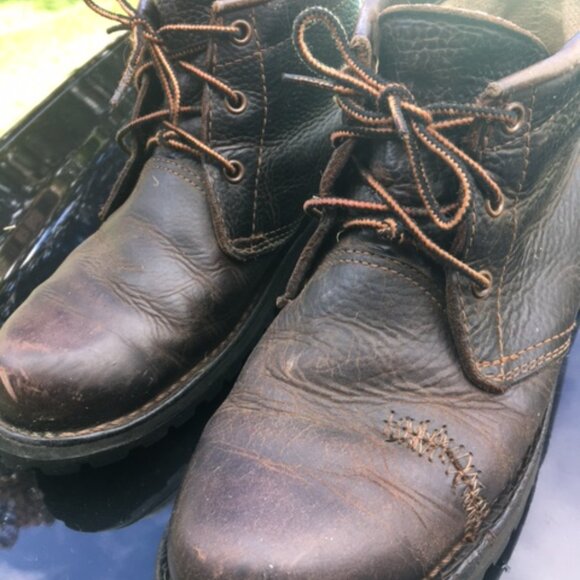 Danner Brown Lace Up Work Boots Size 8.5 - Picture 2 of 7